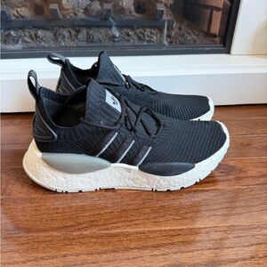 Adidas Nmd W1 Lace Up  Womens Black Sneakers Casual Shoes size 8